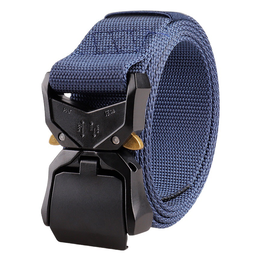 Nuevo cinturón táctico de nailon con hebilla de liberación rápida de aleación de aluminio, cinturón cobra para deportes al aire libre