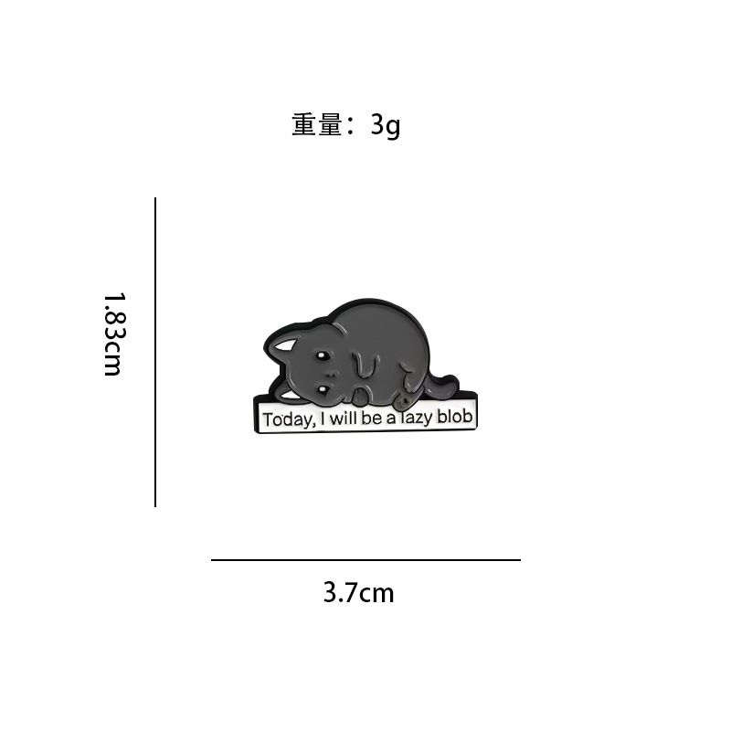 Broche de dibujos animados transfronterizos joyería ins accesorios de ropa alfileres de aleación animal lindo metal todo fósforo insignia decorativa