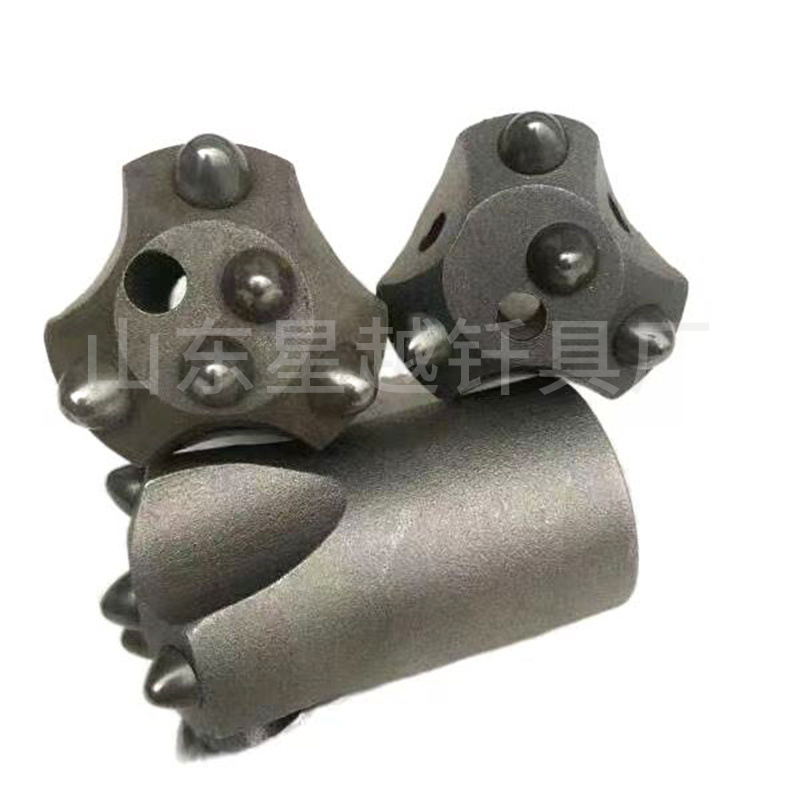 38-42 dientes esféricos prensados en frío broca de perforación de aleación de metal mina de carburo cimentado broca esférica de ciruela