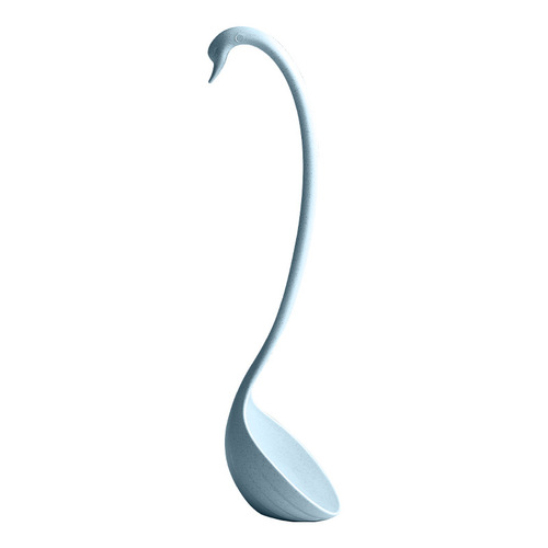 Swan soup spoon wholesale with plate standing Japanese francfranc kitchen household long handle wheat straw spoon