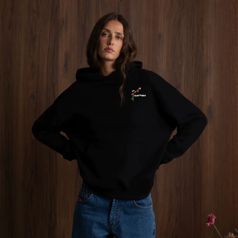Sudadera con Capucha Unisex, Afelpada de Algodón y Corte Holgado con Estampado