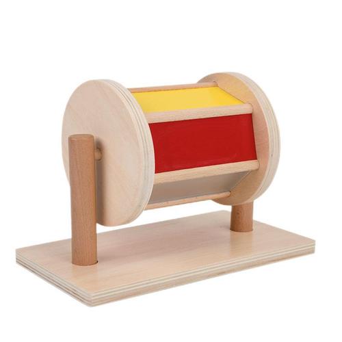 Montessori teaching aids wooden drawer box kindergarten textile drum press ball table science and education puzzle Montelisso early education toys