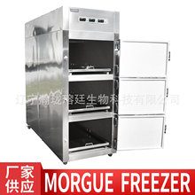 顶部压缩机制冷太平间用三具遗体冷冻冰柜三人位不锈钢尸体冷藏
