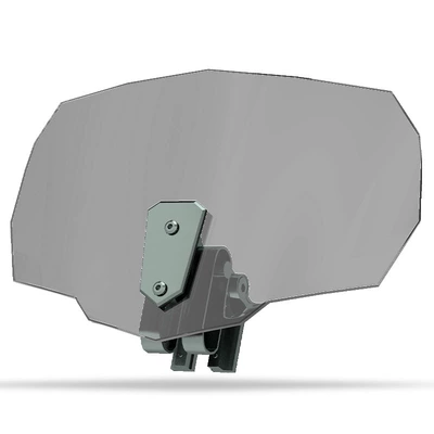 Motorcycle front windshield | anti-cutting accessories - approximate-size-height-215width-315-smoky-gray-imported-electrostatic-film