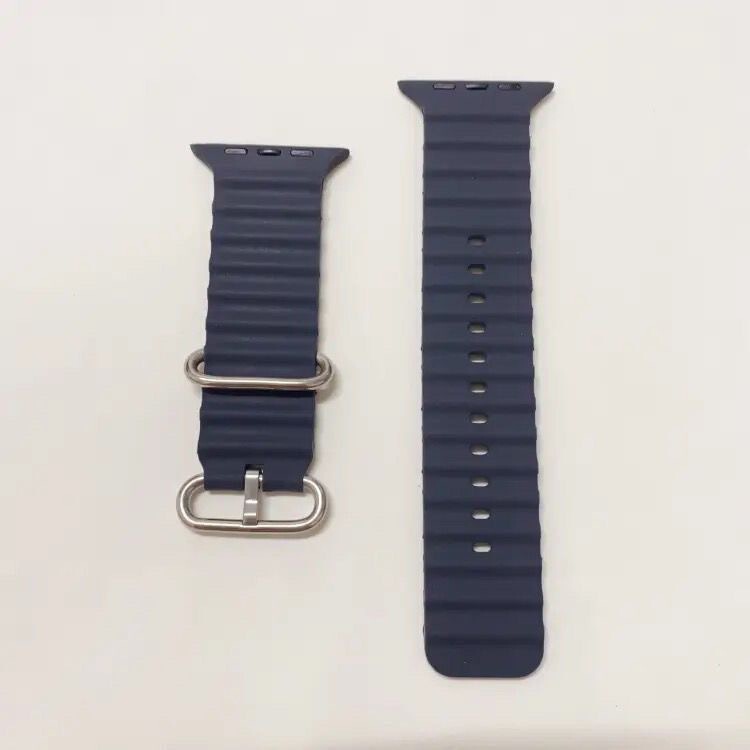 适用智能表带苹果海洋硅胶iwatch手表带运4249华强北表带替换运动|undefined