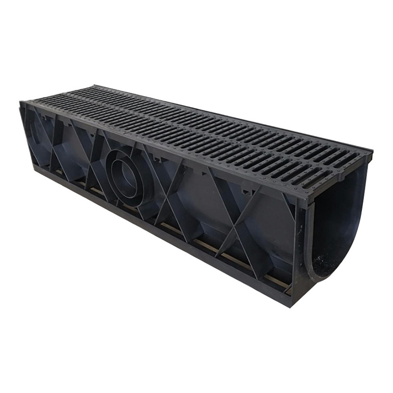 PE plastic drainage channel U-shaped groove gap style drainage park community municipal pipe