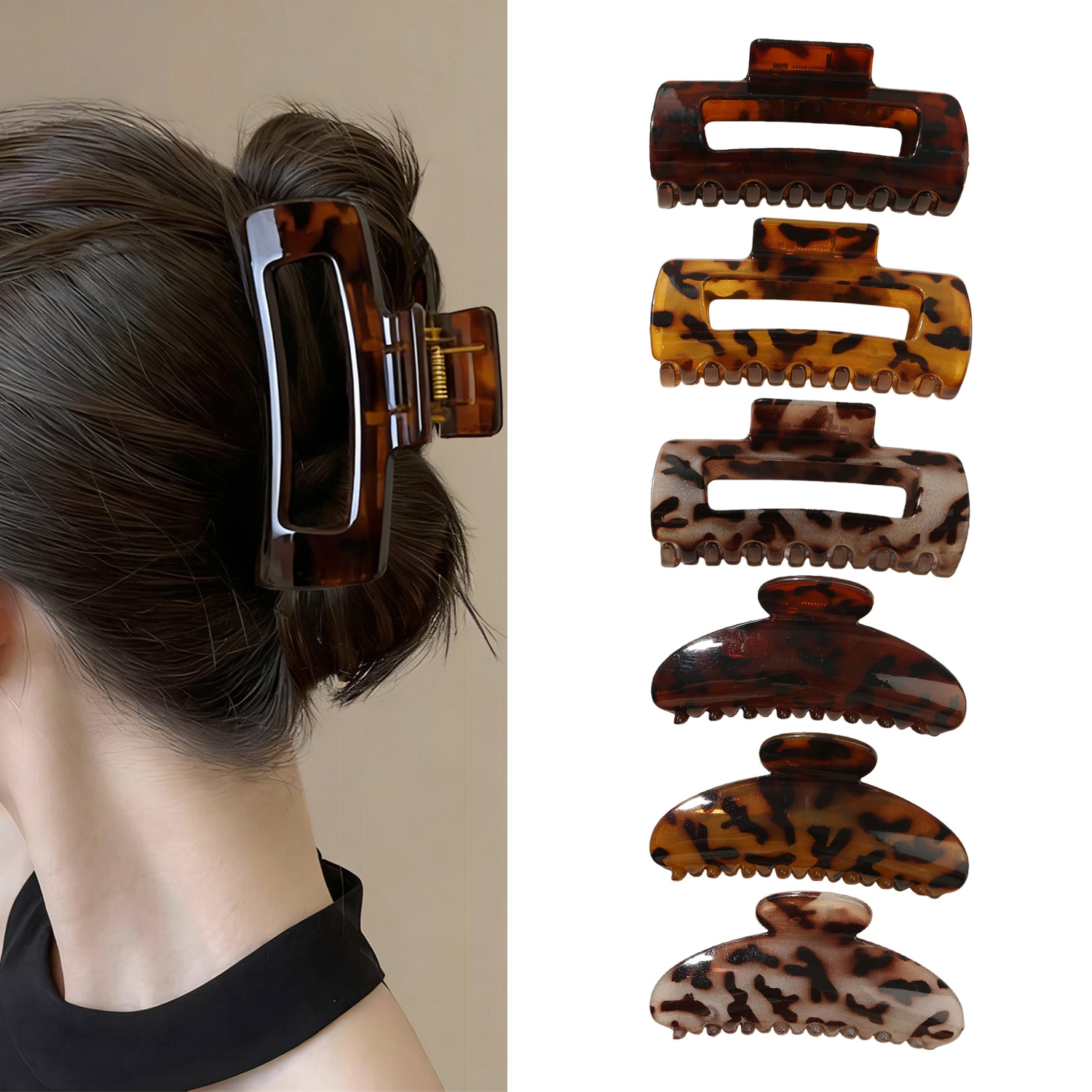 Set de pinzas para el pelo superventas en Amazon: pinzas con acabado satinado para la parte posterior de la cabeza, pinzas tipo tiburón, pinzas planas sin dolor y pinzas de abulón.
