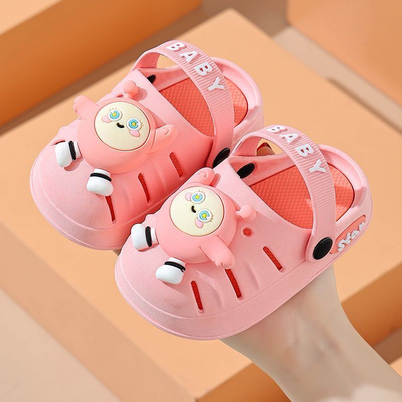 Zapatillas infantiles princesa de verano lindo interior pisar mierda sensación de dibujos animados baño antideslizante padre-hijo zapatillas frías image 9