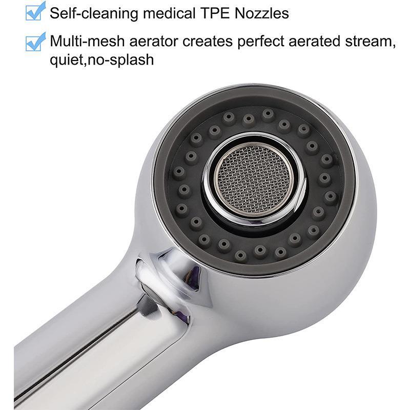 ABS shower head, kitchen sink, pull-out faucet, small shower head, two-function handheld shower head Application Scenario