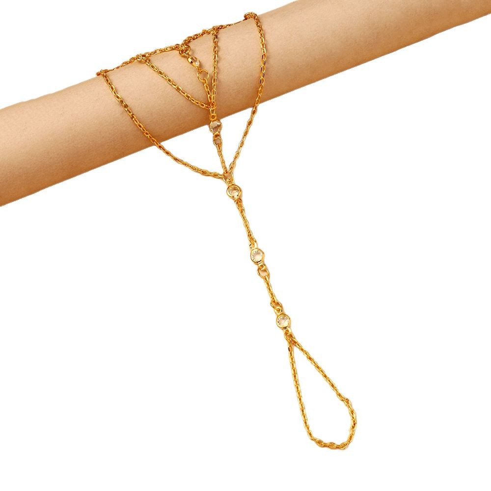 Diamond-encrusted Link Bracelet High-end Simple Accessory_voghion.com