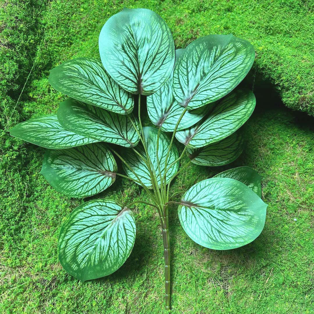 Fairy Cave tortuga hoja sentir arreglo floral hoja material planta esquina ventana belleza paisaje decoración artificial planta verde mango haz