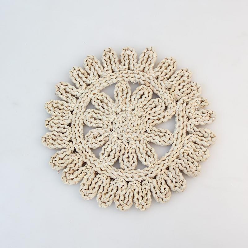 Decoraciones de pared de paja para el hogar, estilo étnico, estilo marroquí, tapices de pared, estilo natural hecho a mano