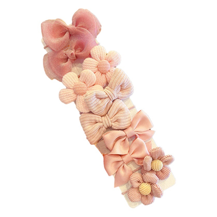 Banda de goma para niños cuerda de pelo para bebés tela para niñas arco de flores no duele accesorios para el cabello banda de pelo lindo Tocado de cola de caballo