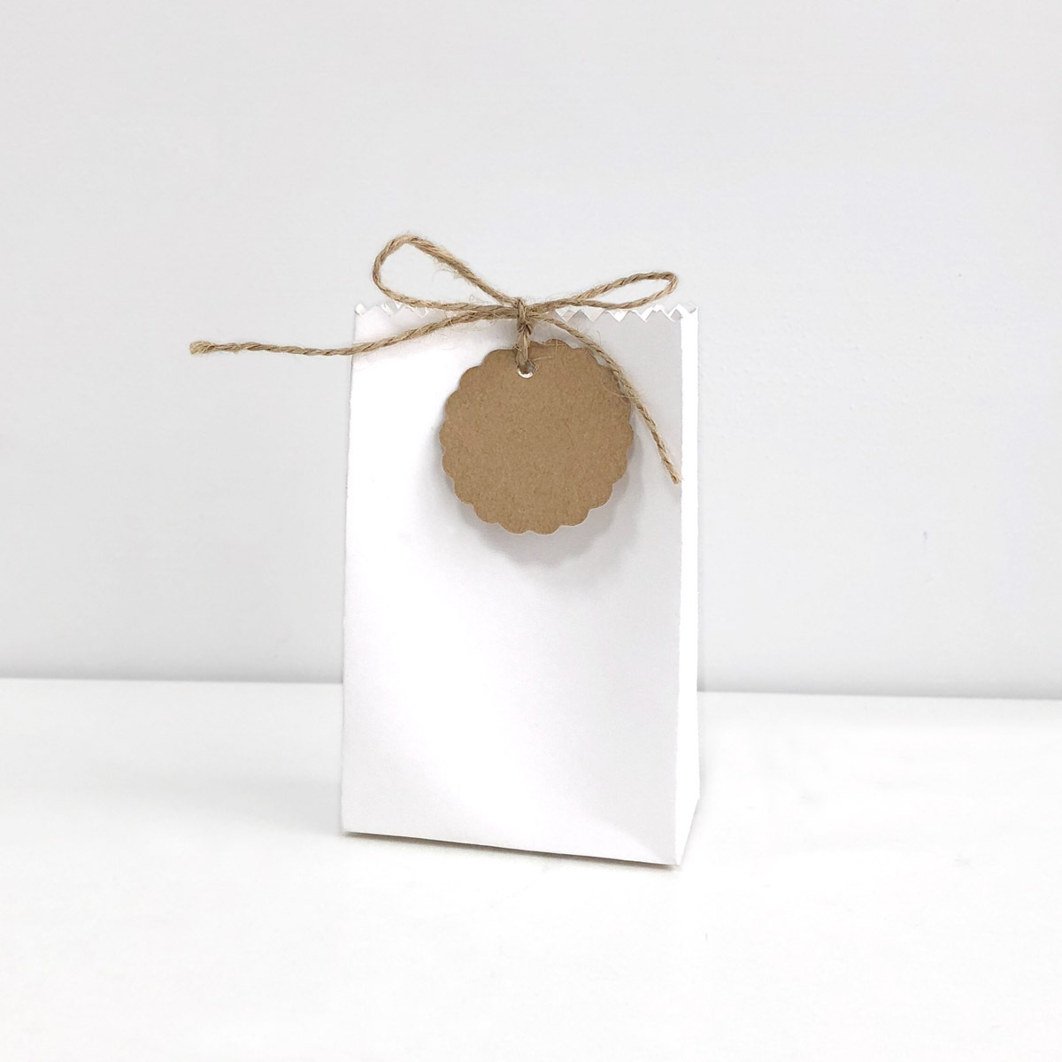 小号齿线牛皮袋05-白色