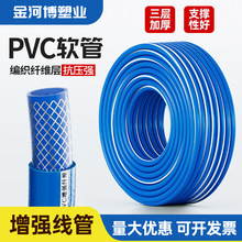 PVC纤维增强蛇皮管四季通用洗车水管加厚家用花园自来水网纹管