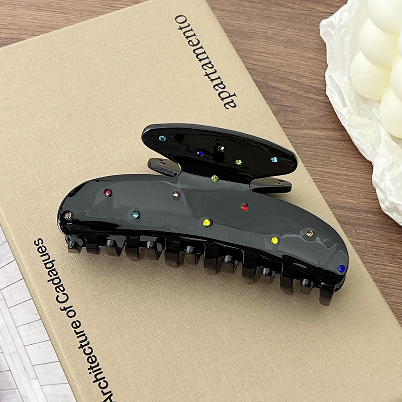 10cm 타원형 다이아몬드 블랙