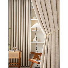 C 41013 cotton linen simple curtain �����Լ�����羳����