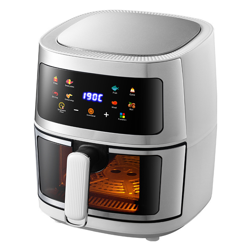 触摸式空气炸锅8L智能无油烟可视薯条机源头厂家Airfryer110V220V|undefined