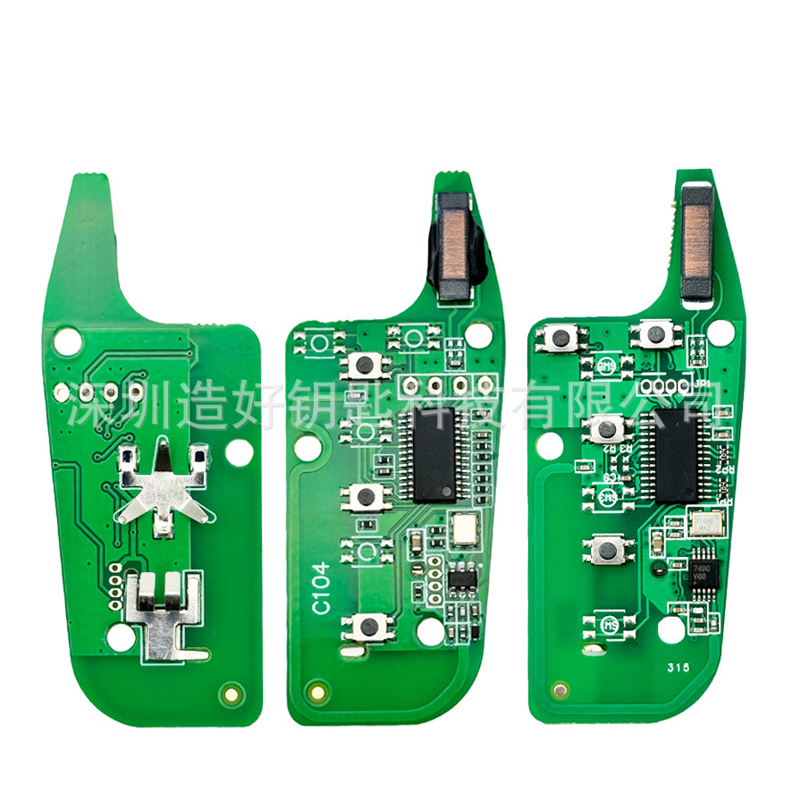 Suitable for 3-Key 4-Key Ford Folding Remote Control Car Key 315 Frequency Id49 Chip N5F-A08Taa