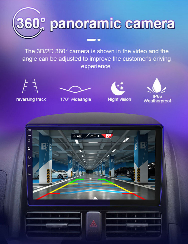 Large-Screen Carplay Car Mp5 Player Android Navigation All-In-One Car Central Control Radio USB Card Slot