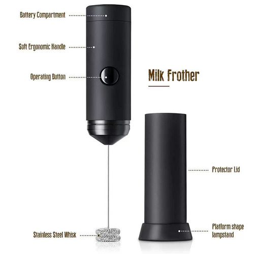 Milk frother, household coffee milk frother, electric mini milk frother, handheld milk foam maker, milk stirrer
