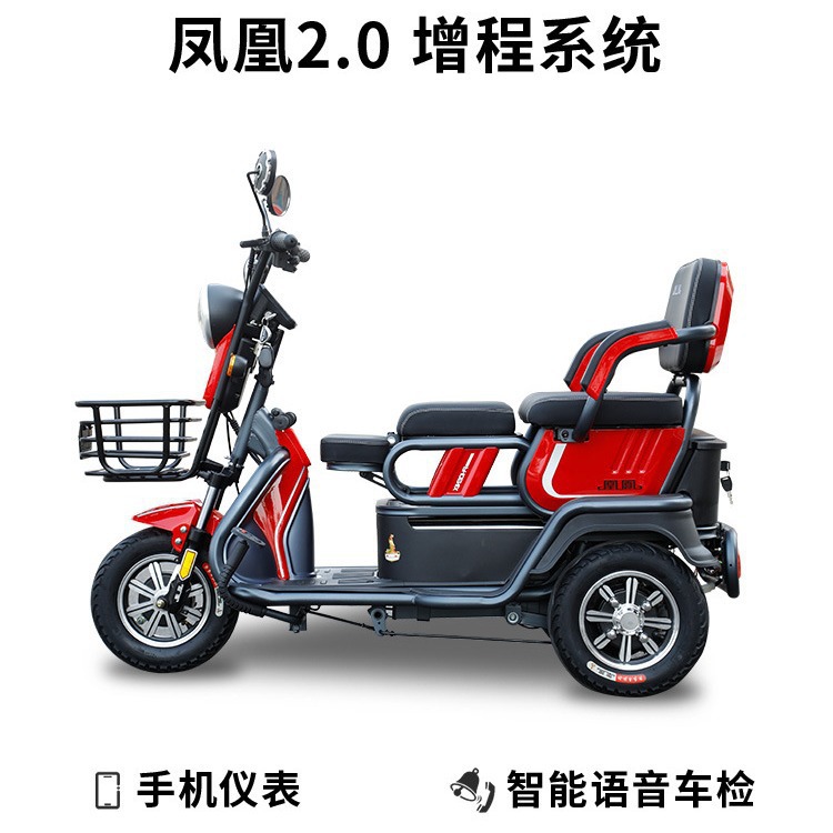 Electric three-wheeled bike