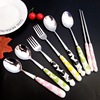 Ceramics for elementary school students, spoon, fruit fork stainless steel, wholesale