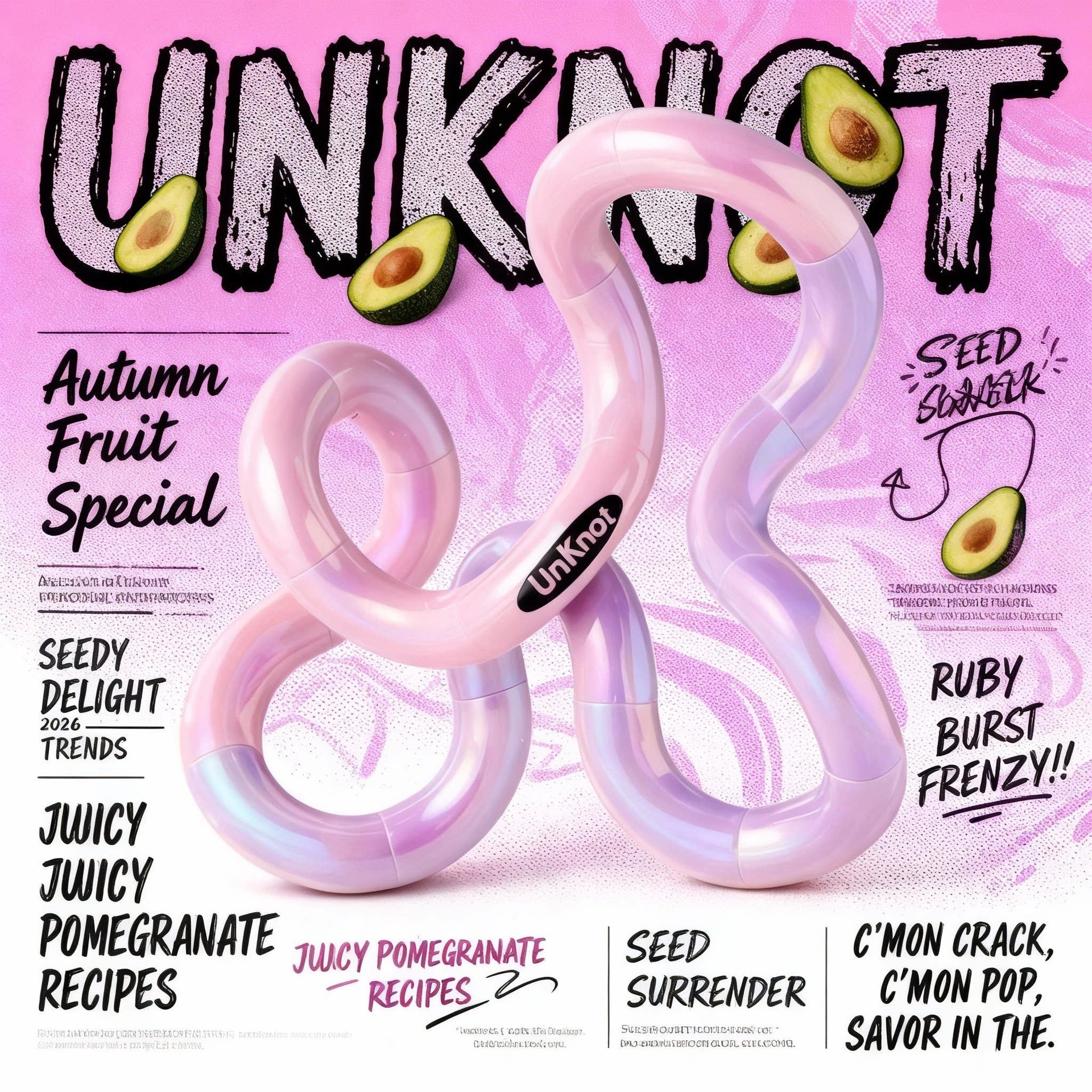 Unknot oficial genuino Twist Le Tang el mismo tipo de juguete de artefactos descomprimidos tango sensible a la temperatura decoloración pellizco pellizco pellizco 6