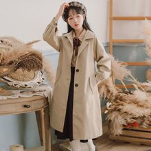 小个子女装150cm 矮个子风衣外套显高2025新款春秋季宽松学生大衣