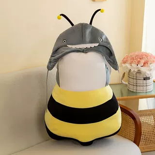网红鲨bee蜜蜂人偶鲨鱼服装公仔玩偶服穿戴套装创意演出儿童成人