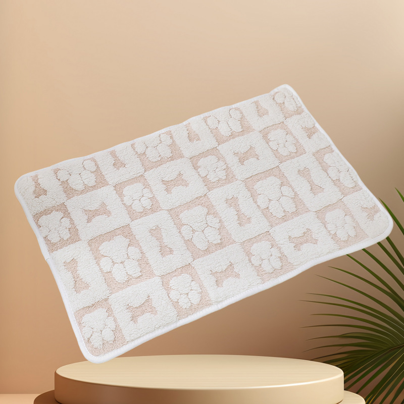 Mantas para mascotas otoño e invierno almohadillas cálidas para perreras de lana de coral manta de doble cara manta súper suave y lavable a máquina manta para perros y gatos de cuatro estaciones