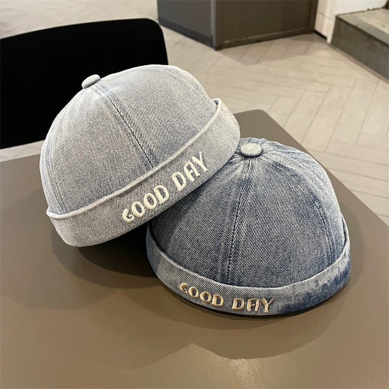 Sombreros infantiles coreanos primavera y otoño vaquero sombrero infantil sombrero de piel de melón casual versátil sombrero de moda para niños y niñas