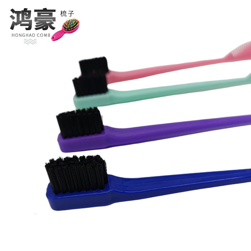 New Plastic Abs Double-Headed Eyebrow Brush, Eyebrow Dyeing Brush, Hair Wax, Broken Hair, Hair Care Beauty Tool, Eyelash and Eyebrow Brush
