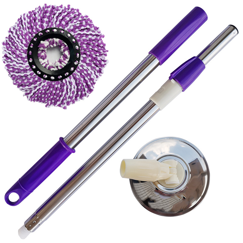 Suministro directo de fábrica al por mayor accesorios de varilla de fregona giratoria tubería de acero inoxidable fregona telescópica reforzada en negrita varilla a prueba de explosiones