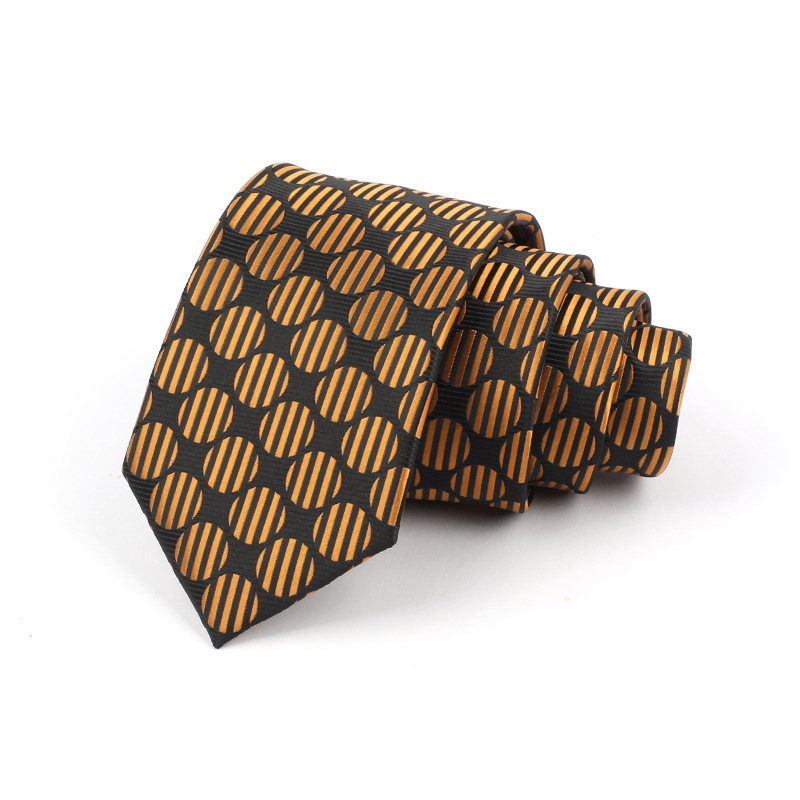 Corbata de hombre jacquard bordado 8CM poliéster seda corbata tejida hombre sentido superior l corbata logo diseño y producción