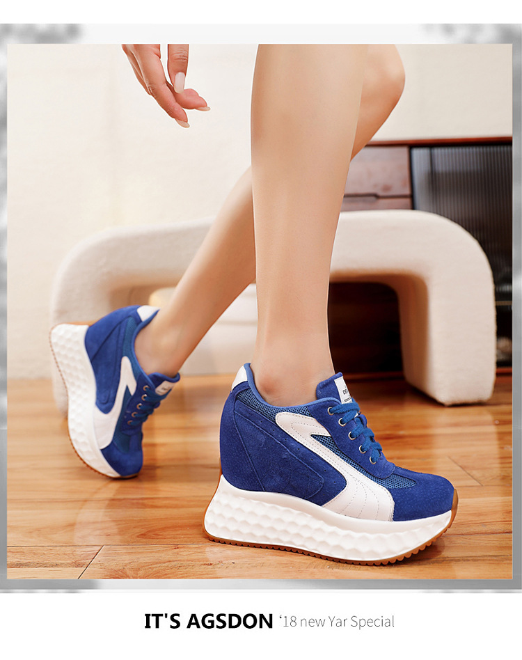Giày sneaker nữ đế dày lưới thoáng khí, đế mềm êm chân — màu đen chi tiết 18