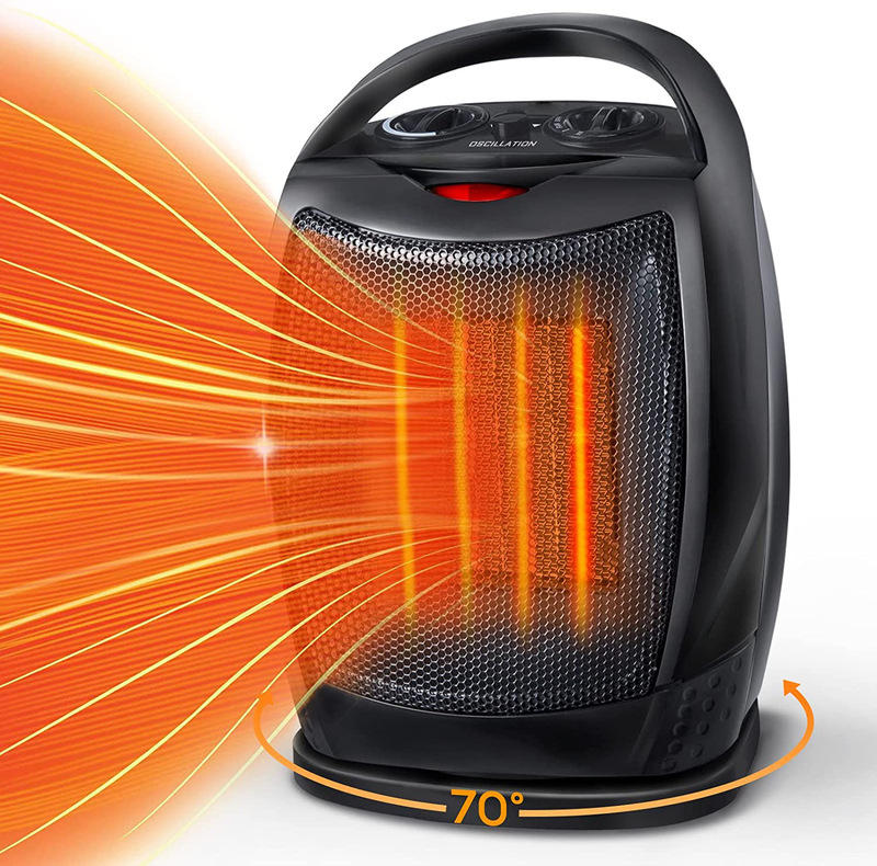 Shaking head PTC heater electric heater North American cross-border hot selling portable heating small air conditioner