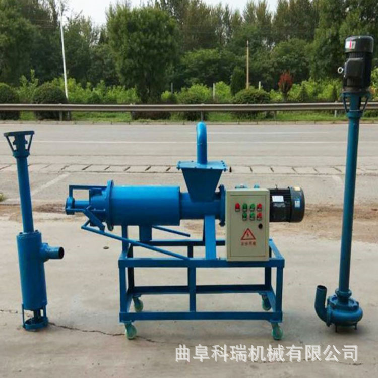 水冲牛羊粪固液分离机中药渣红薯渣挤干机污水泥浆环保处理机科瑞