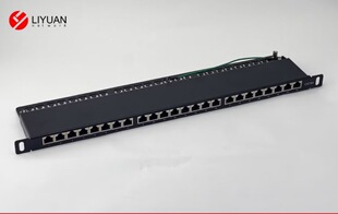 05U Patch Panel 24 Ports SUper Six Shielded Patch Panel 19inch High Density Patch Panel