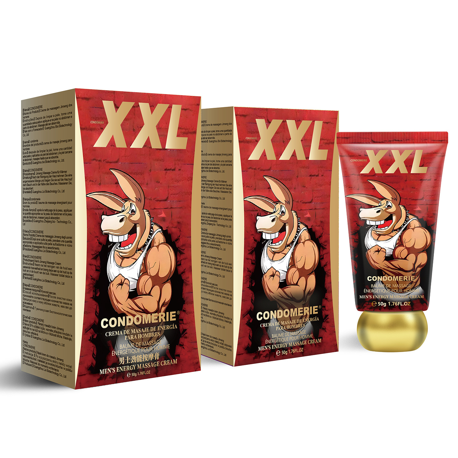 CONDOMERIE男士劲能按摩膏-(驴头-50G)外贸版-