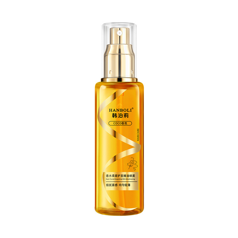 Hanboli perfume soft hair care essential oil spray to improve dry and frizz one spray soft wash-free anti-static spray
