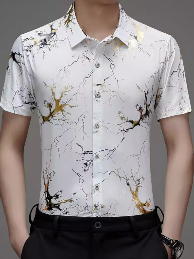Silk casual breathable shirt