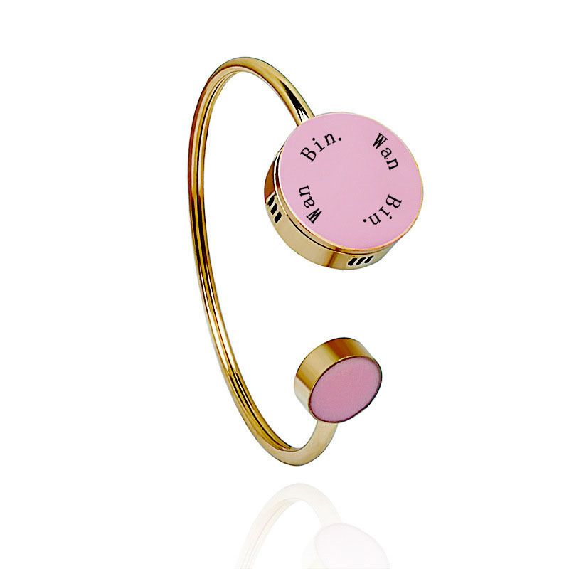 Fashion ladies Joker temperament stainless steel aromatherapy bracelet mosquito repellent titanium steel bracelet non-fading bracelet wholesale