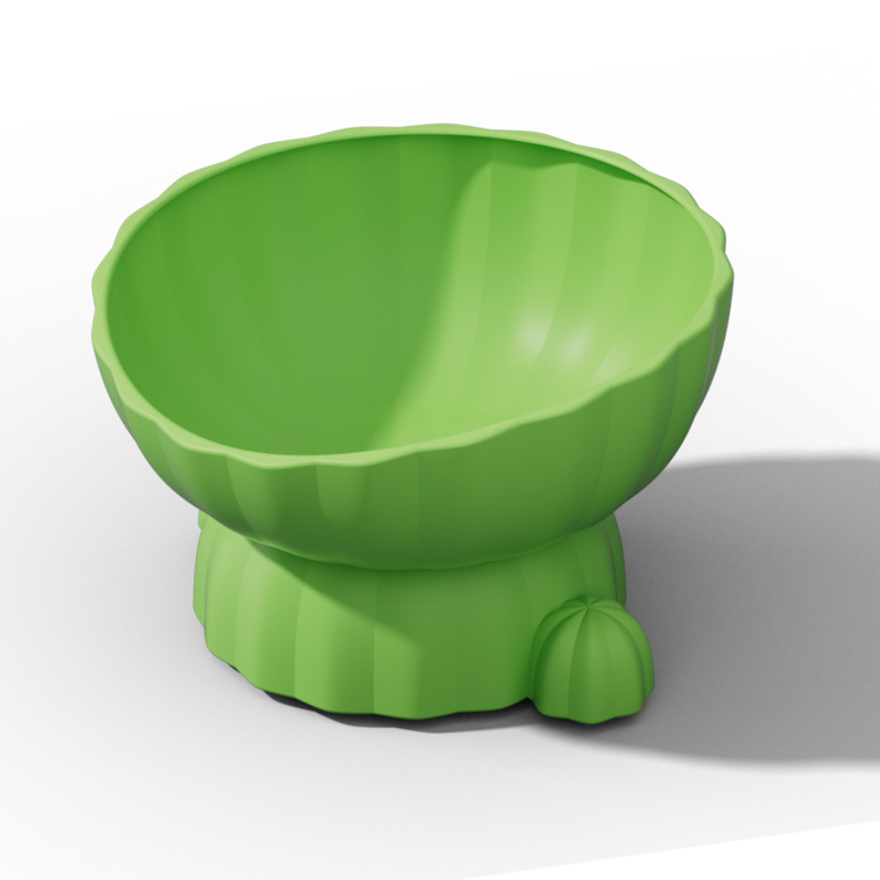 Tazón para gatos, cuello de cactus, tazón único de macarón para gatos, tazón para mascotas, nuevo tazón para perros transfronterizos