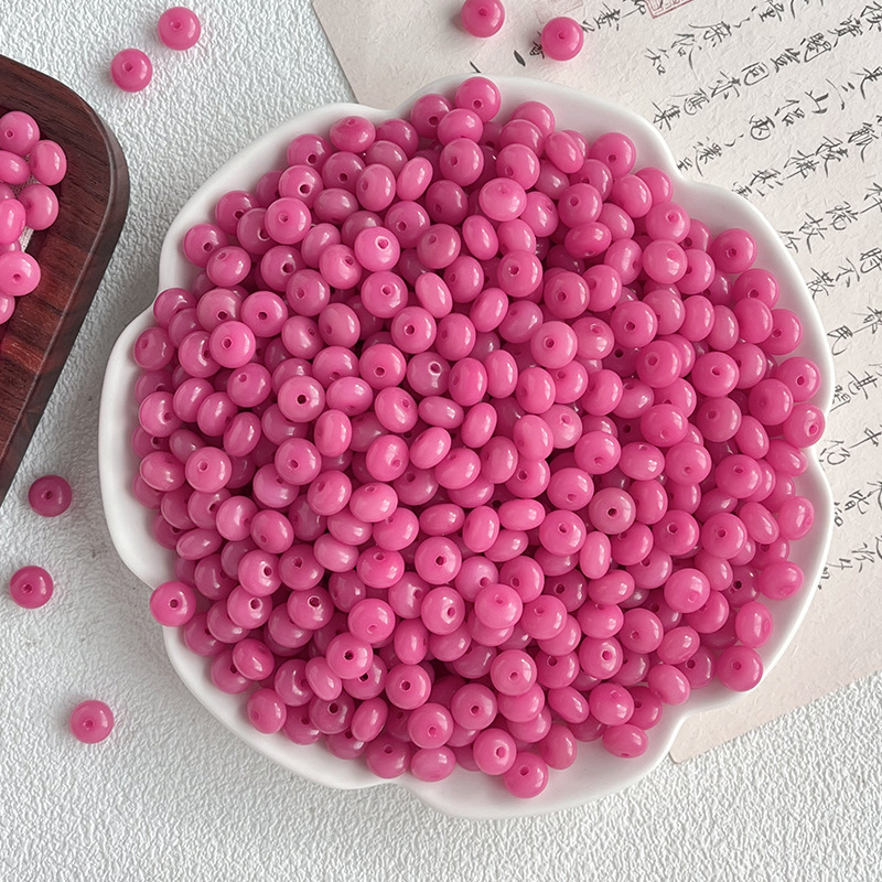 다크 로즈 핑크 주판구슬 [싱글]