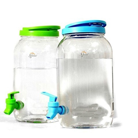 厂家直辖塑料桶 pet直筒果汁桶  塑料冷水壶 3.8L饮料桶