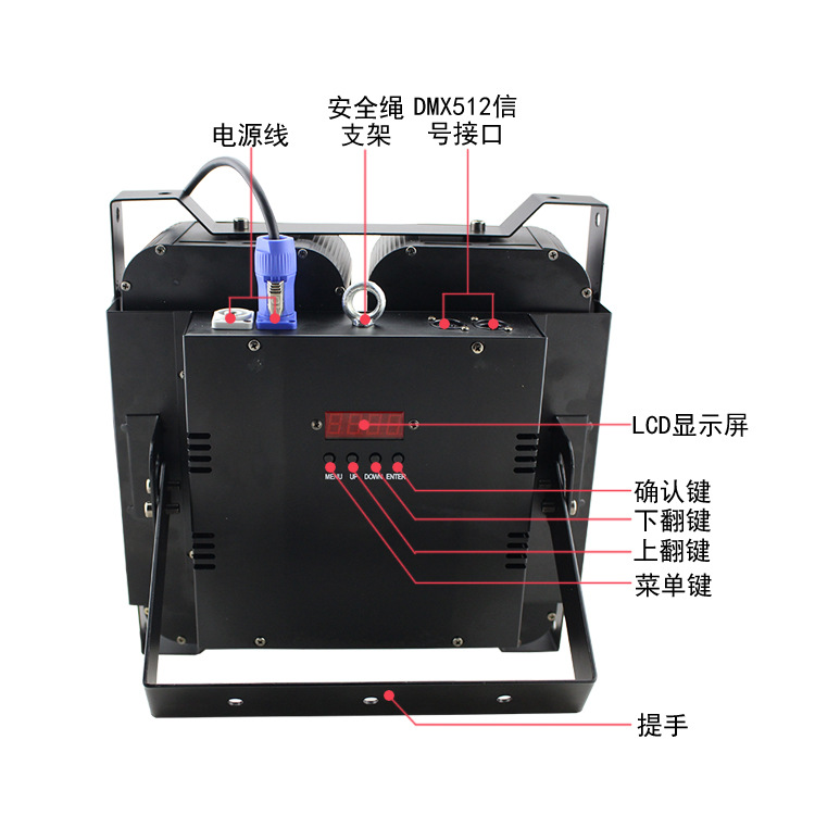 观众灯 四眼 标注