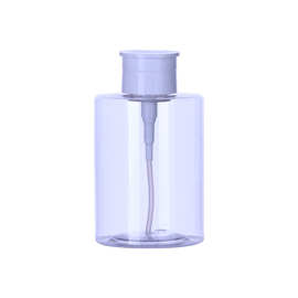 厂家直供PET500ml塑料卸甲水洗甲水瓶  按压式分装瓶 卸妆水包材