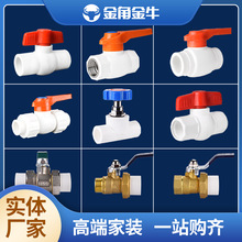 厂家批发4分6分PPR水管配件单内外丝接头双活接全塑球阀热熔阀门