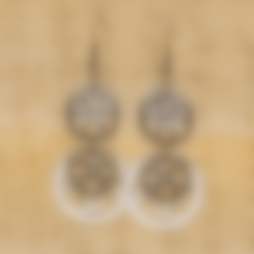 Vintage European and American Retro Steam Industrial Gear Pendant Earrings for Women Niche Industrial Style Earrings